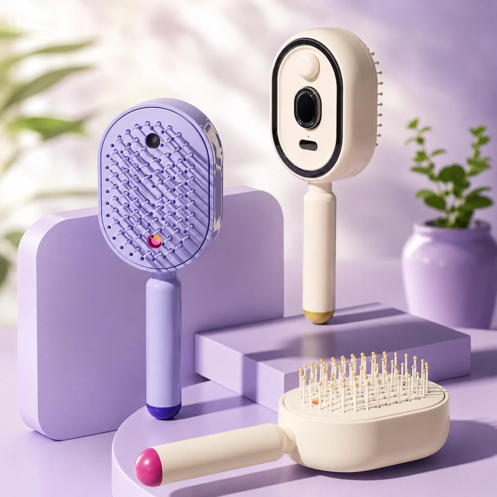 Electric Mist Detangling Hairbrush
